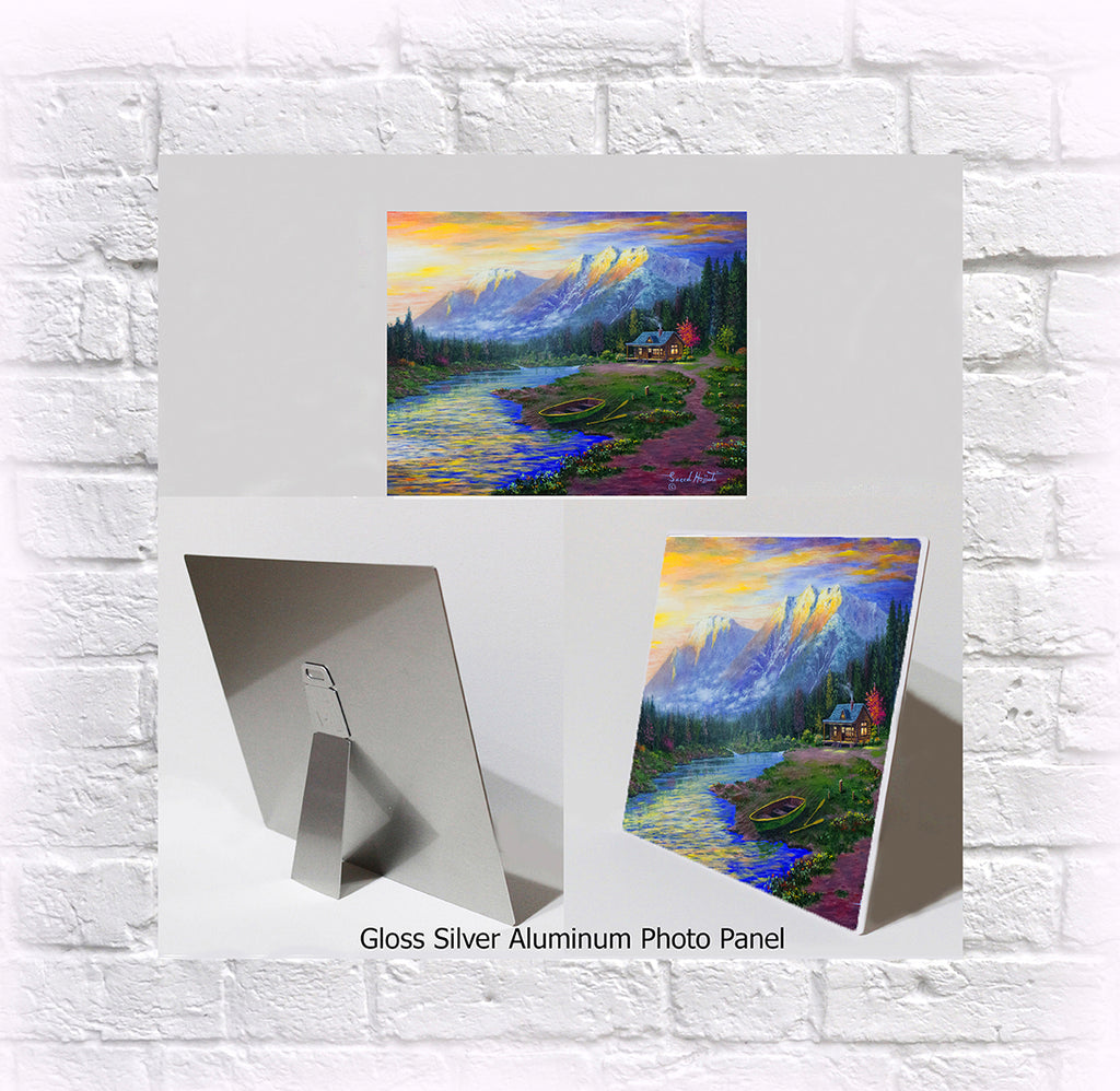 NEW ITEM! 8" X 10" ALUMINUM ART PANEL "Kananaskis Country"