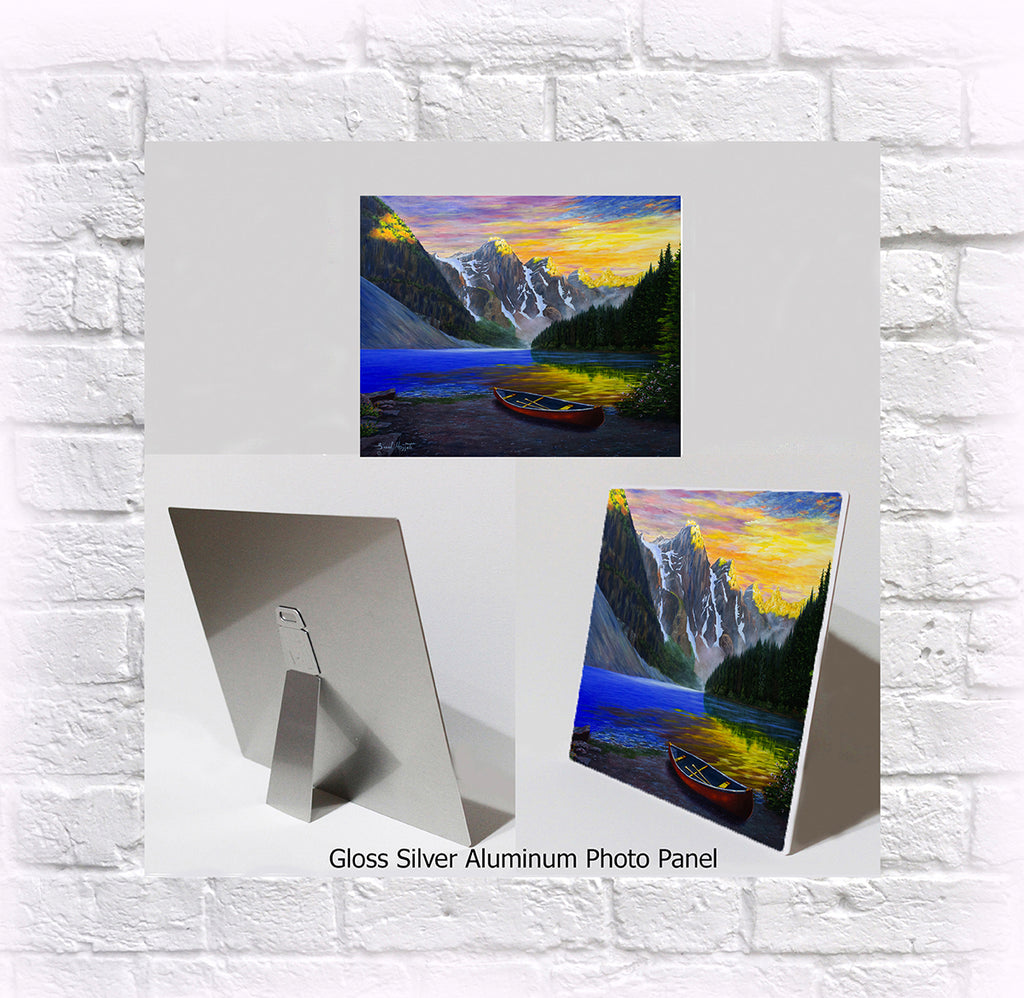 NEW ITEM! 8" X 10" ALUMINUM ART PANEL "Moraine Majesty"