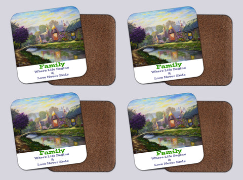 Coasters with Cork # 27 "Morning Majesty"