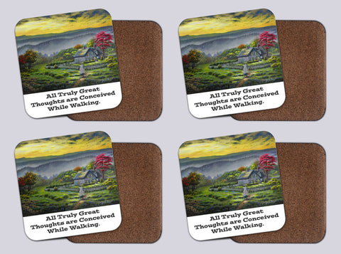 Coasters with Cork # 28 "Green Gables"