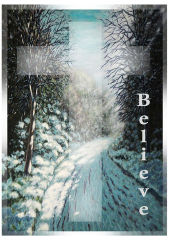 Greeting Card Plaque - Believe