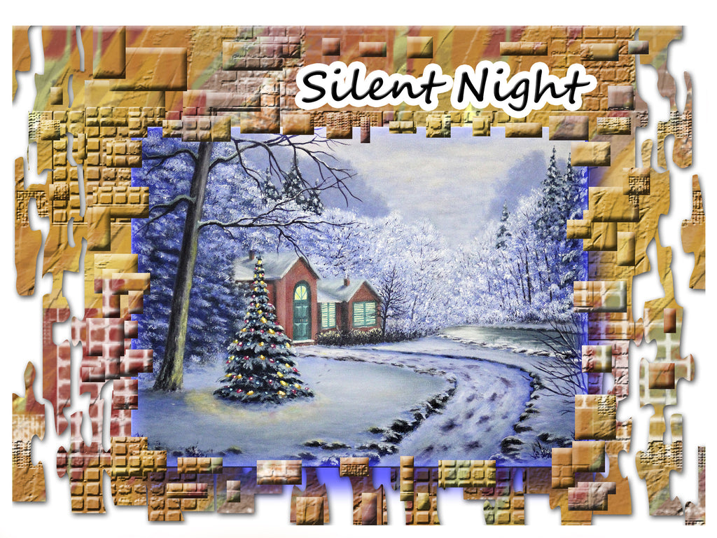 Greeting Card Plaque - Silent Night