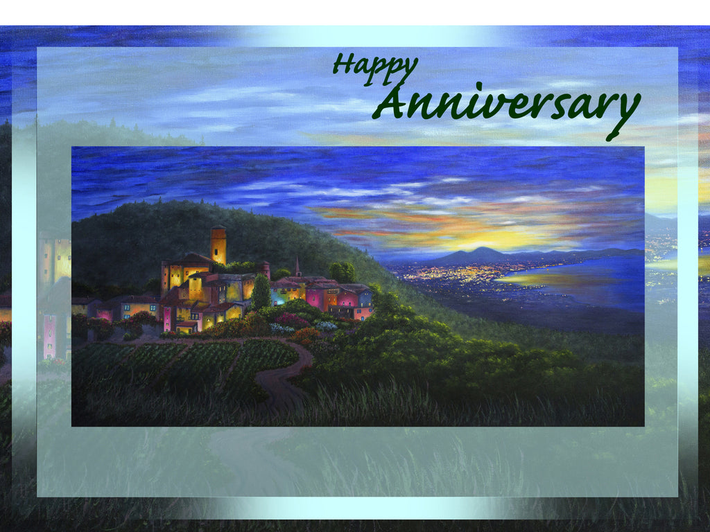 Greeting Card Plaque - Happy Anniversary